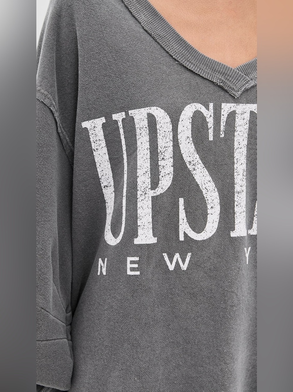 Free People We The Free Upstate Graphic Sweatshirt NWT Size Small Oversized S-XL - Picture 5 of 8